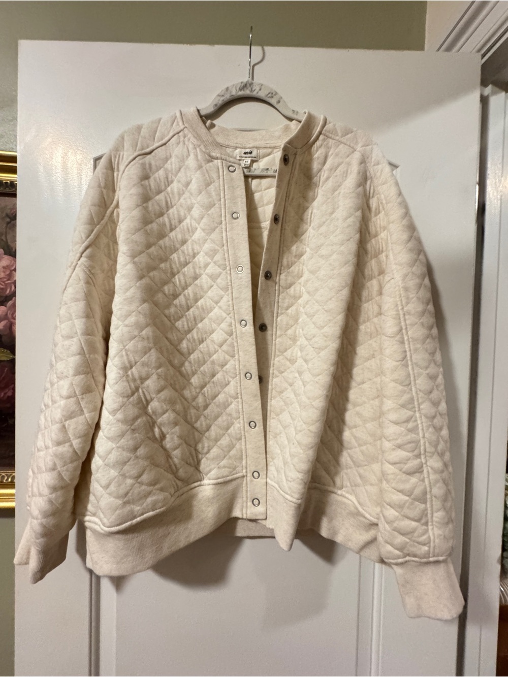 Aerie quilted knit cardigan